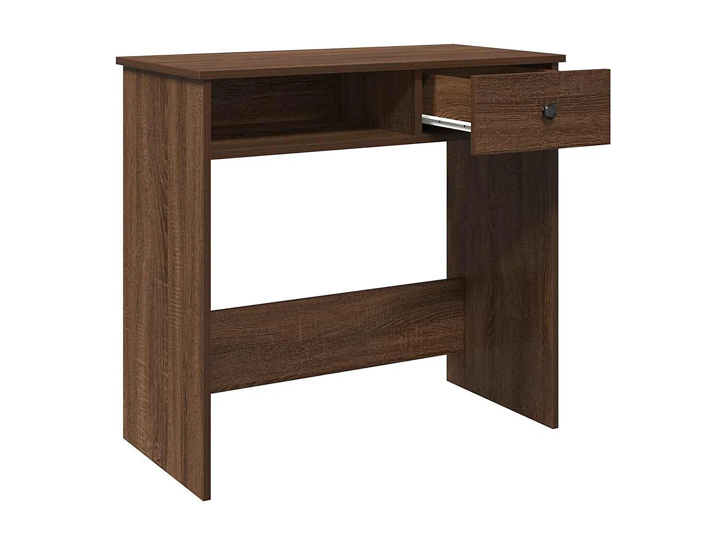 Scrivania Rovere Marrone 80x40x75 cm in Legno Multistrato