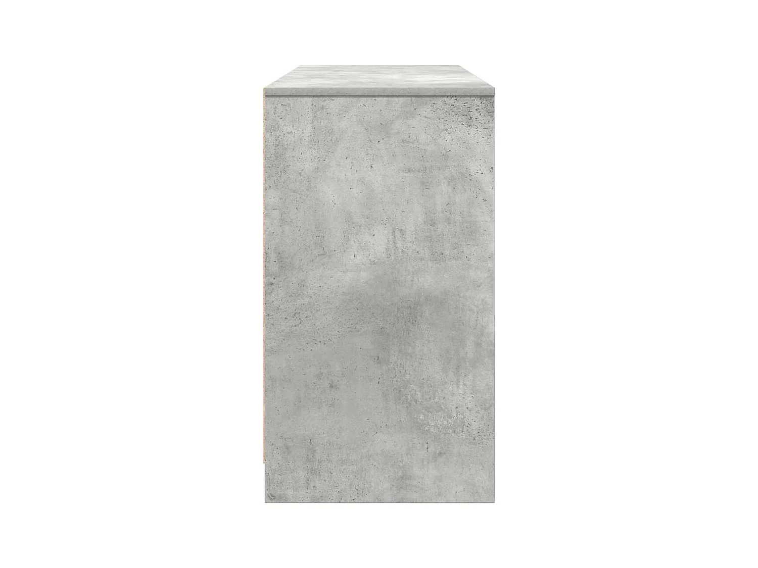 Bureau gris béton 120x42x76 cm bois d'ingénierie