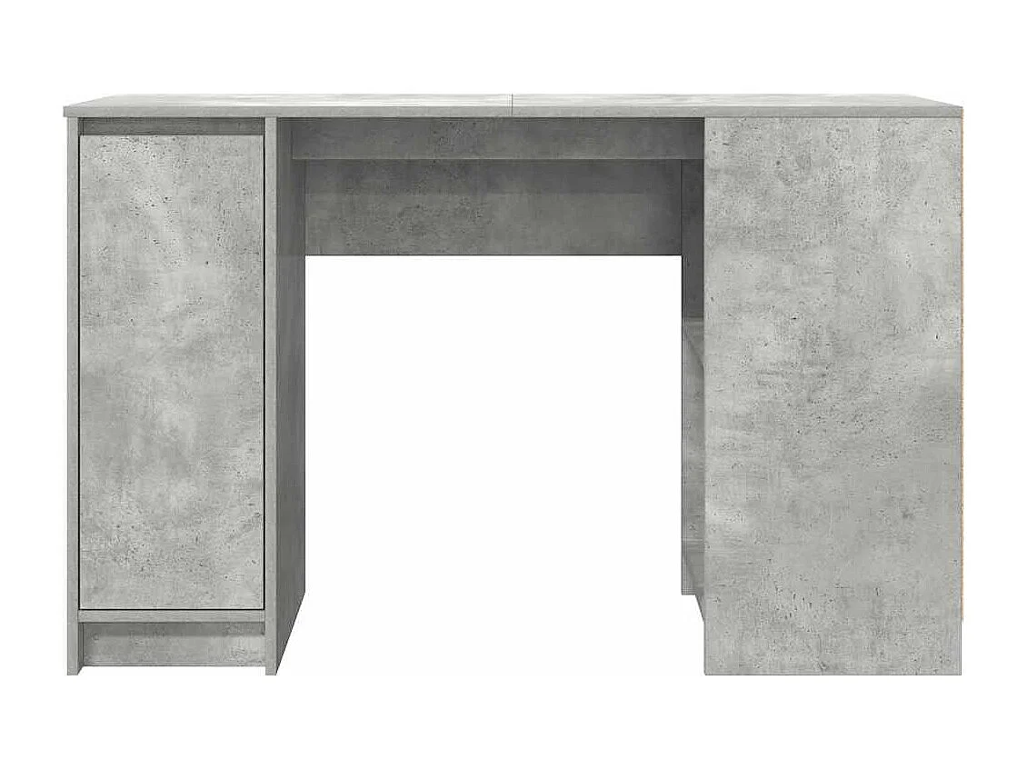 Bureau gris béton 120x42x76 cm bois d'ingénierie