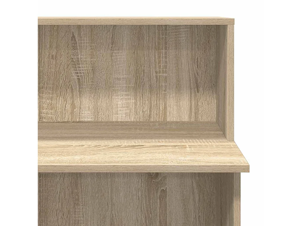 Scrivania per Reception Rovere Sonoma 100x50x103,5 cm in Legno Massello