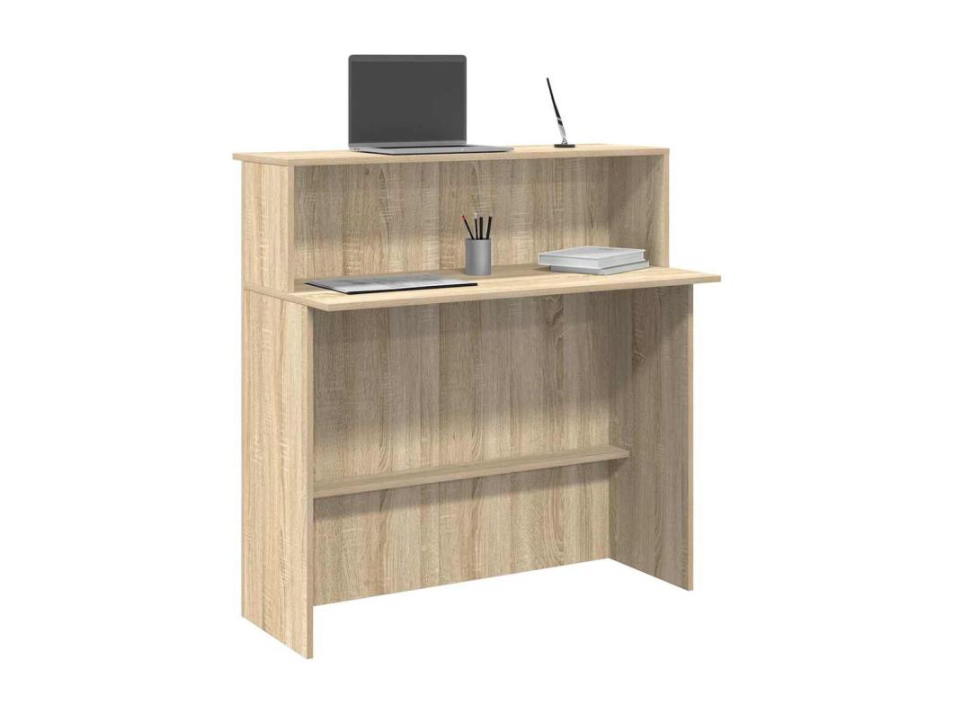 Mostrador de recepción roble sonoma 100x50x103,5 cm