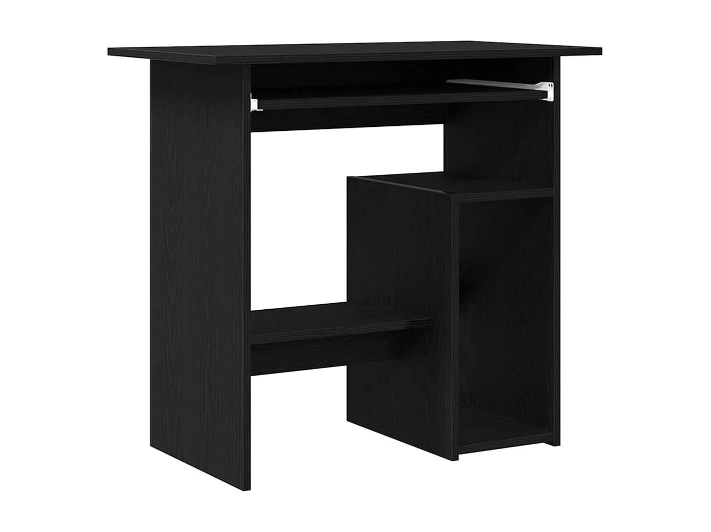 Schreibtisch Schwarz Eichen-Optik 80x45x74 cm Holzwerkstoff