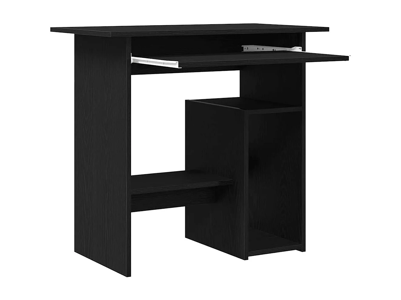 Schreibtisch Schwarz Eichen-Optik 80x45x74 cm Holzwerkstoff