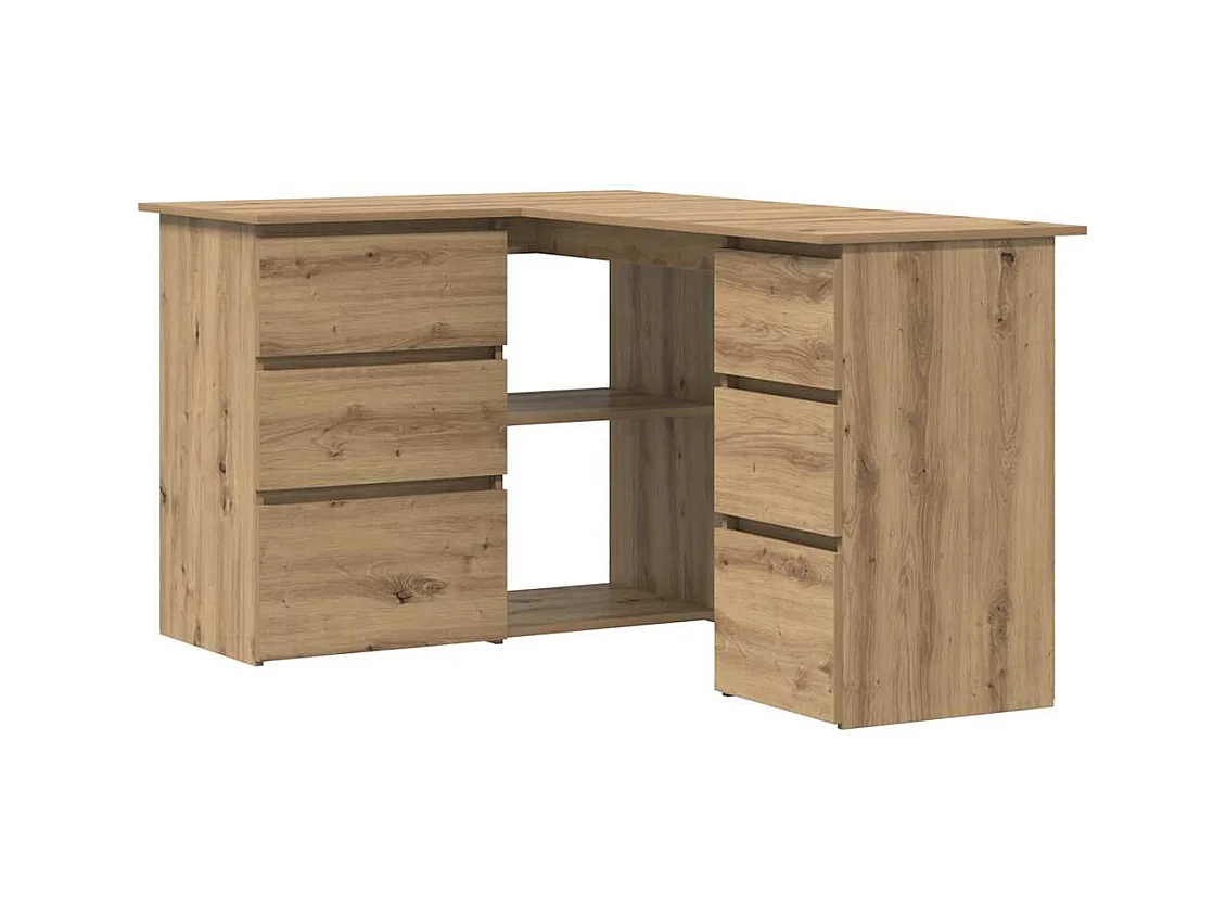 Eckschreibtisch Artisan-Eiche 145x100x76 cm Holzwerkstoff