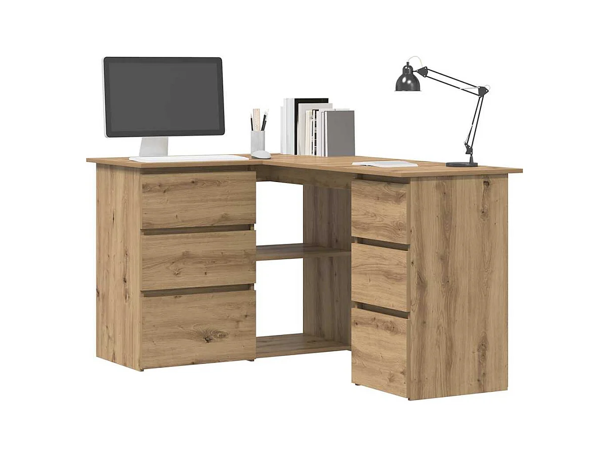 Eckschreibtisch Artisan-Eiche 145x100x76 cm Holzwerkstoff