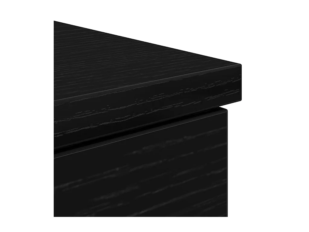 Bureau 86x49x76 cm spaanplaat zwart eikenkleurig