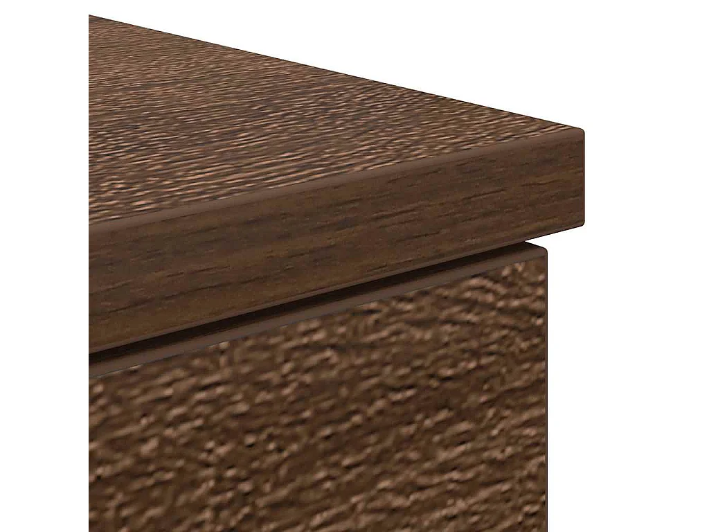 Scrivania Rovere Marrone 86x49x76 cm in Legno Multistrato