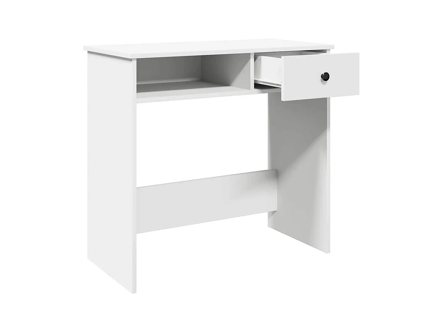 Bureau 80x40x75 cm bewerkt hout wit