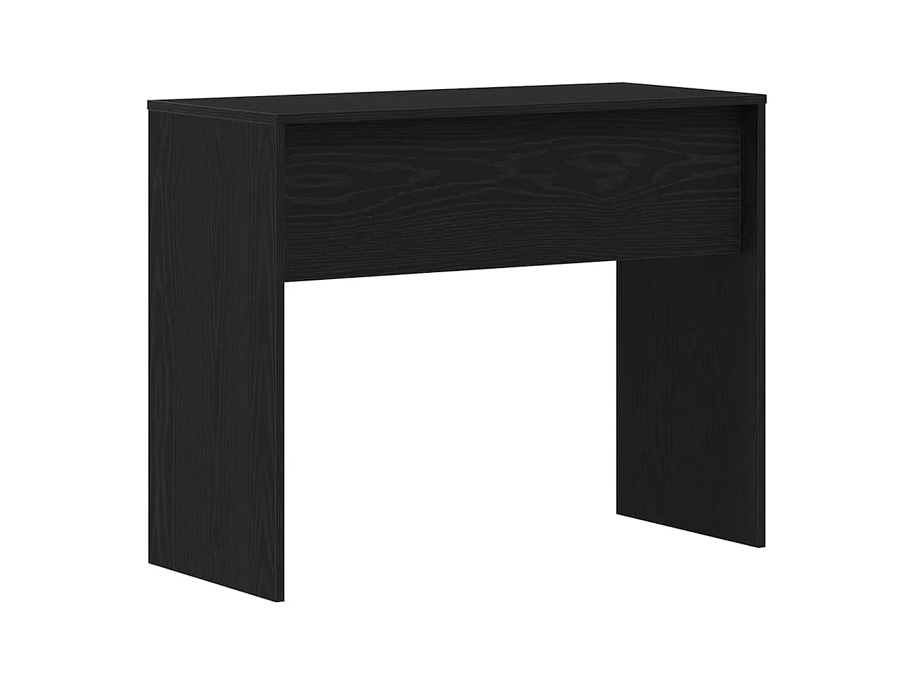 Scrivania Rovere Nero 90x40x72 cm in Legno Multistrato