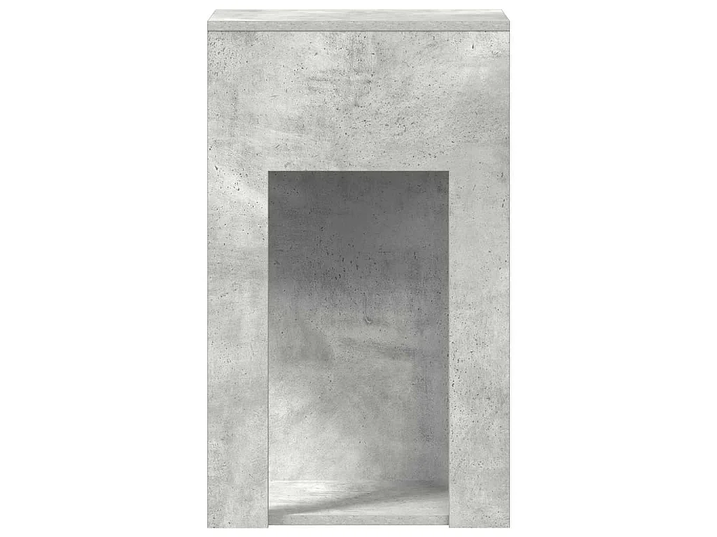 Support de tour d'ordinateur et tiroir gris béton 30x44x74 cm
