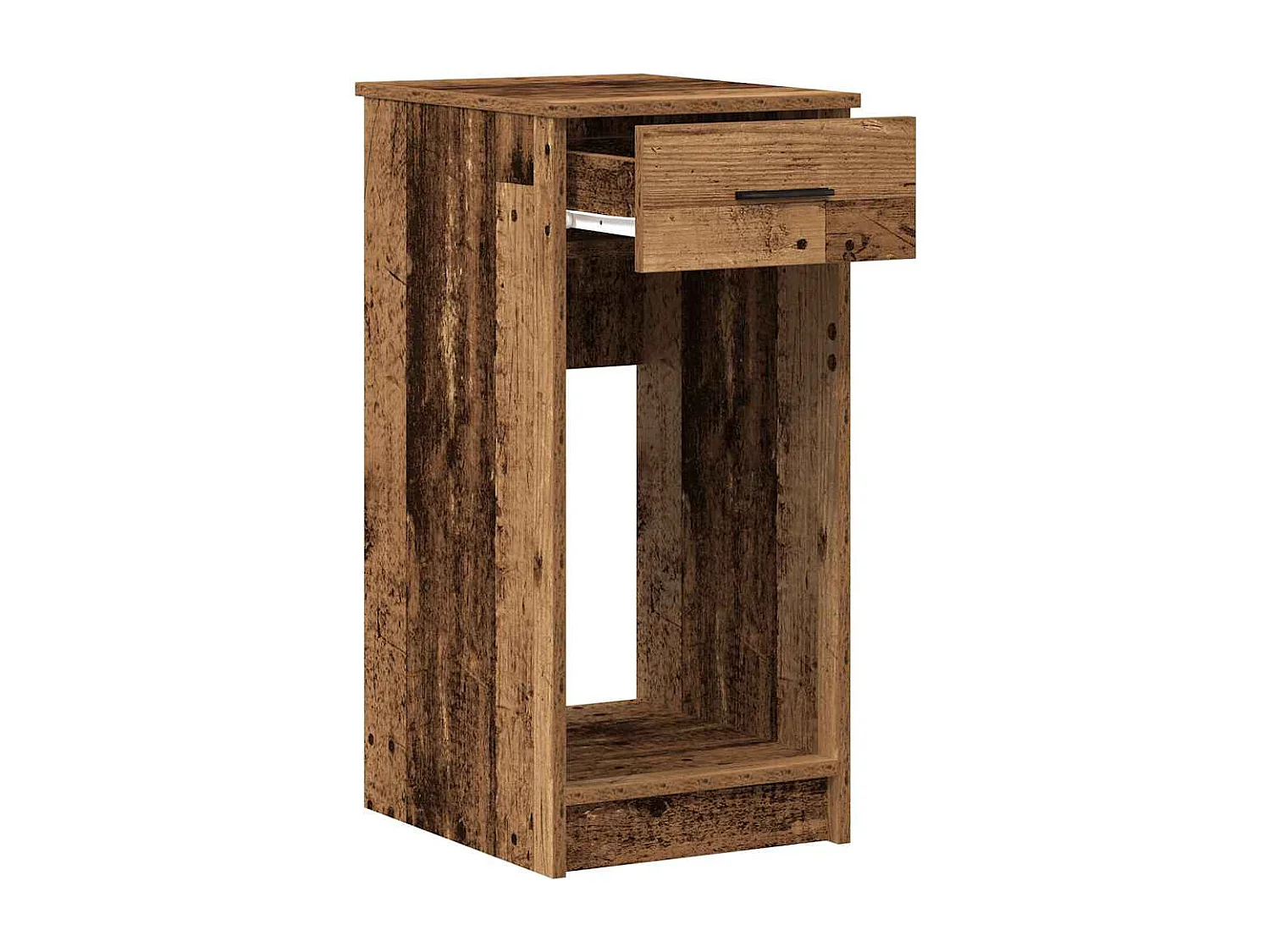 Supporto per Computer a Torre con Cassetto Antico 35x45x77 cm