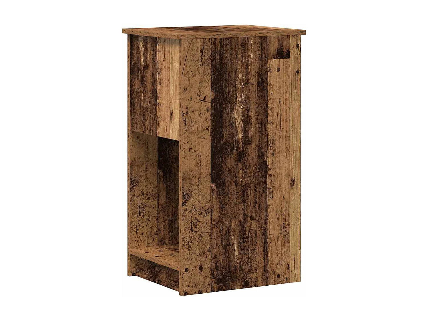 Supporto per Computer a Torre con Cassetto Antico 35x45x77 cm