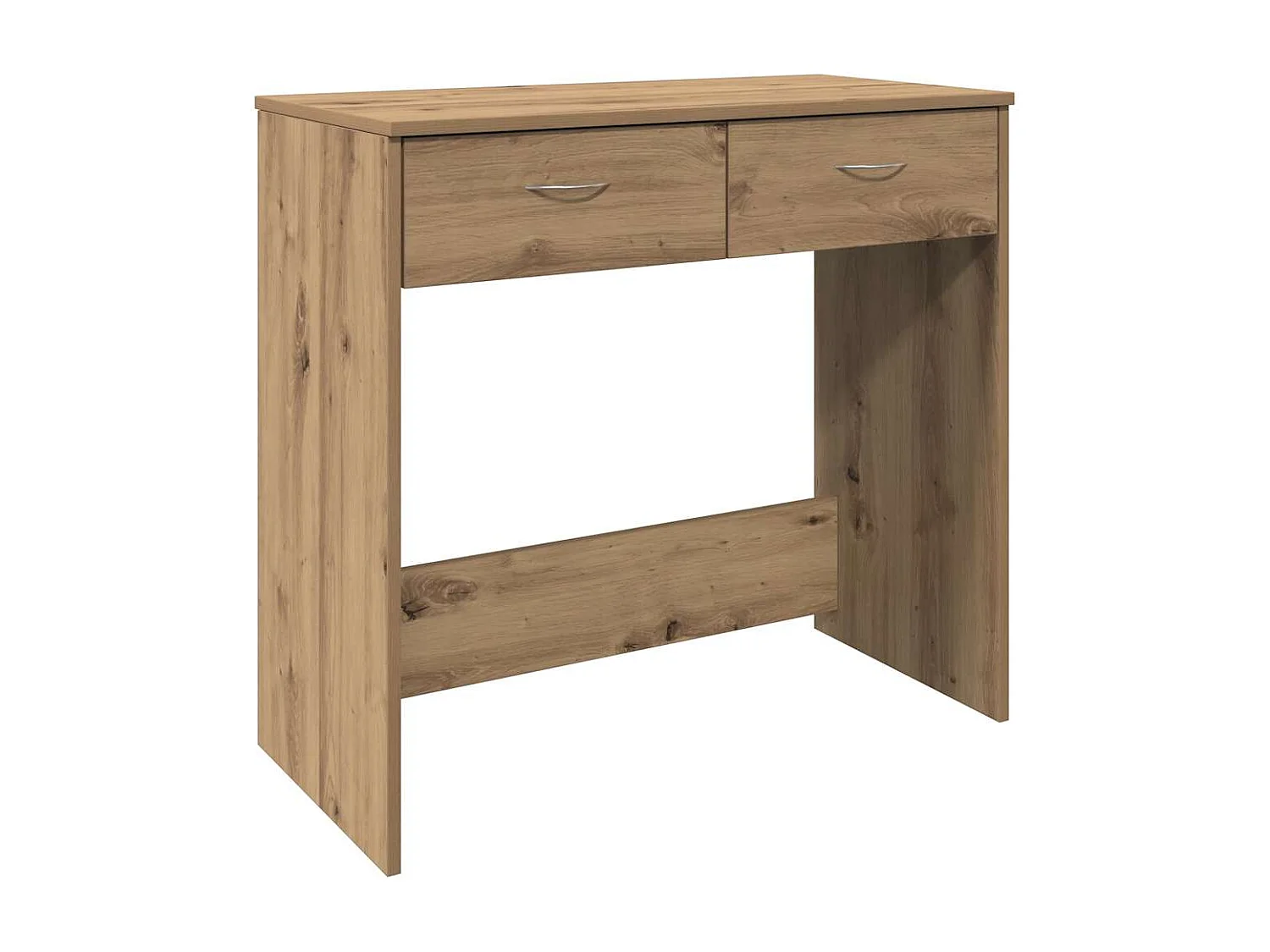 Bureau 80x40x75 cm bewerkt hout artisanaal eikenkleurig