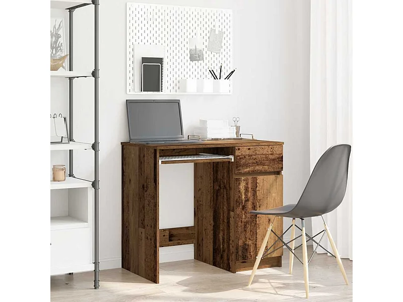 Bureau 86x49x76 cm spaanplaat oud hout