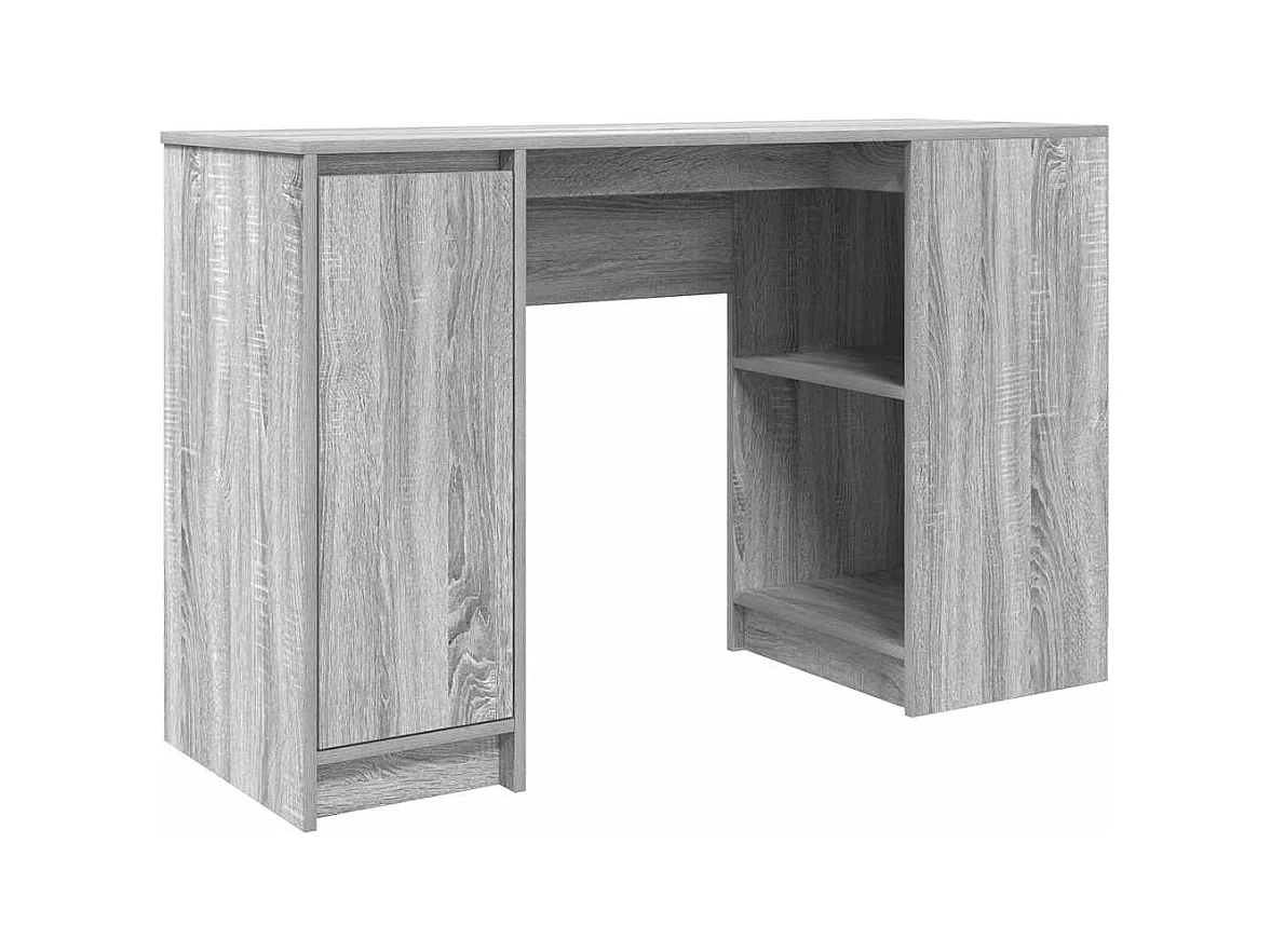 Bureau 120x42x76 cm spaanplaat grijs sonoma