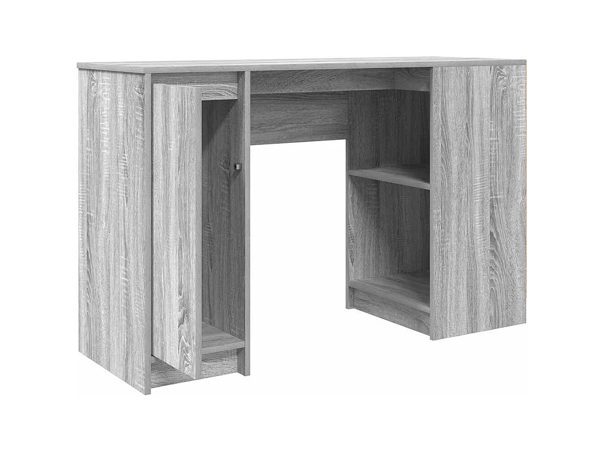 Bureau 120x42x76 cm spaanplaat grijs sonoma