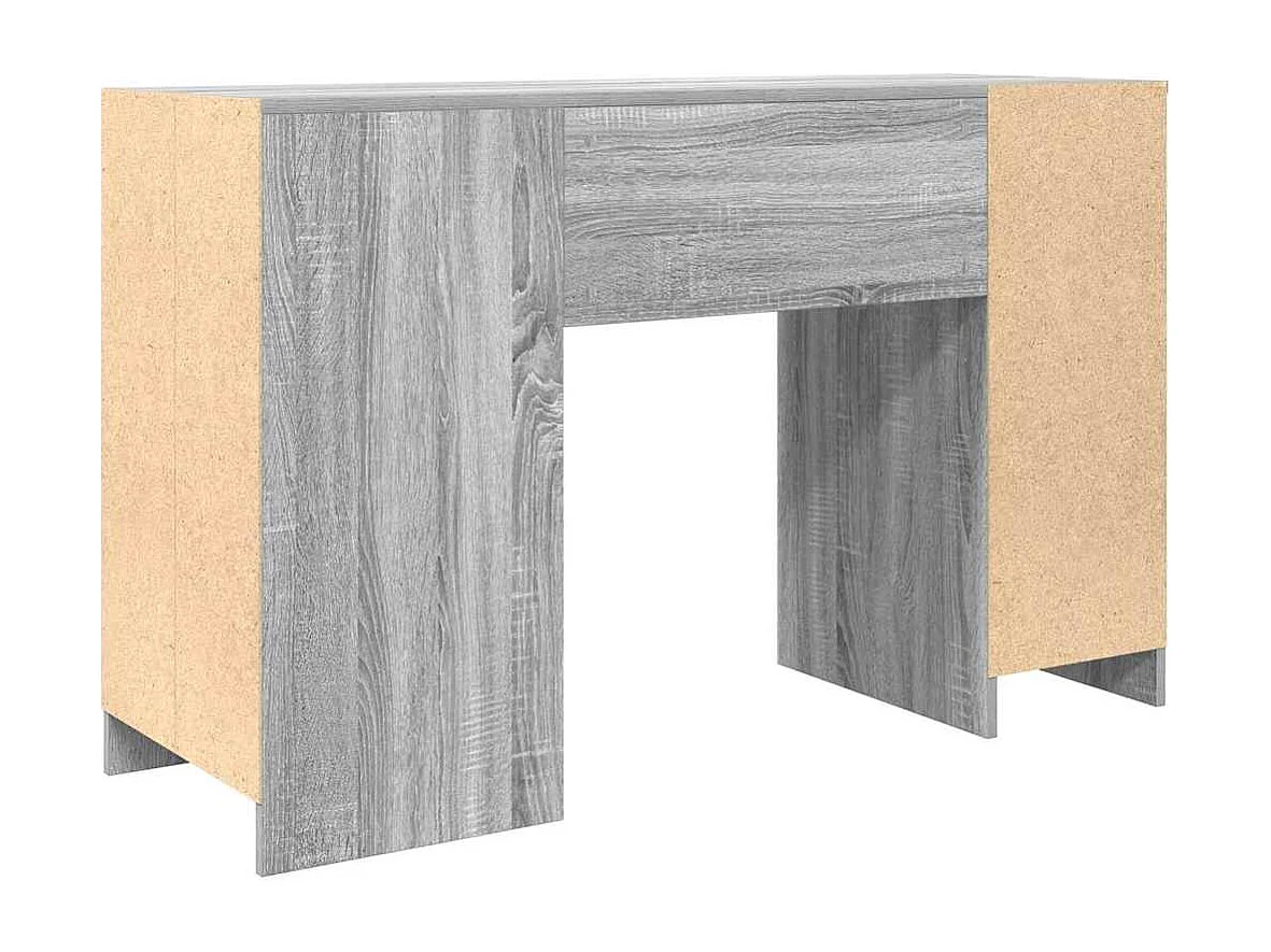 Bureau sonoma gris 120x42x76 cm bois d'ingénierie