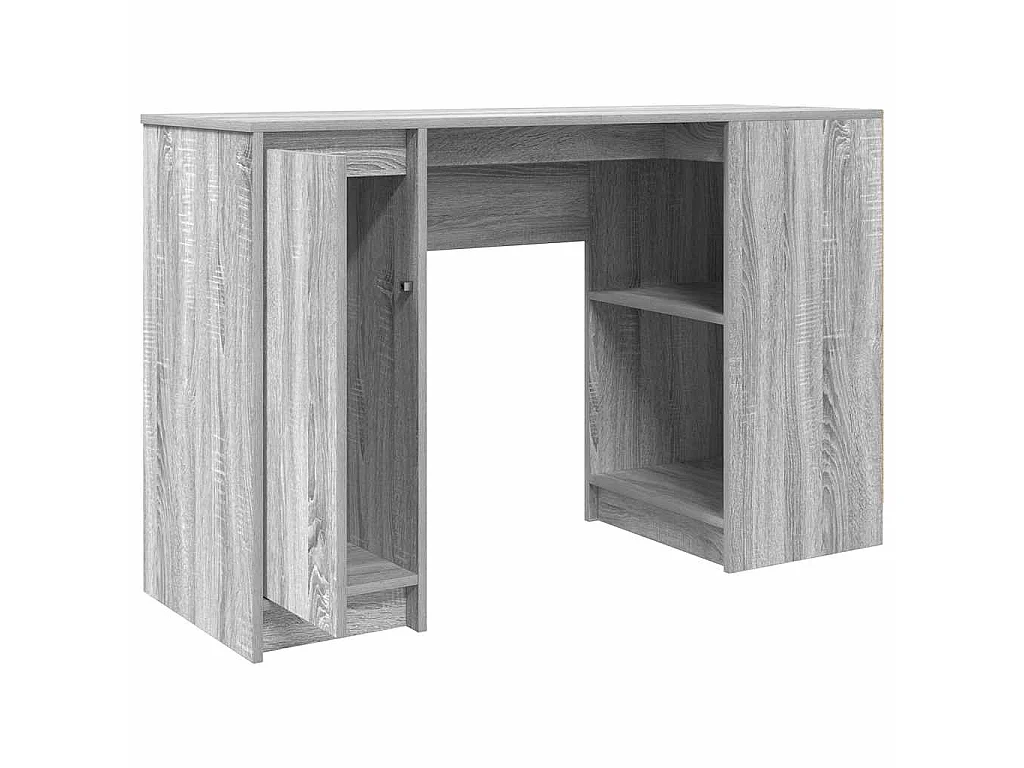 Bureau sonoma gris 120x42x76 cm bois d'ingénierie