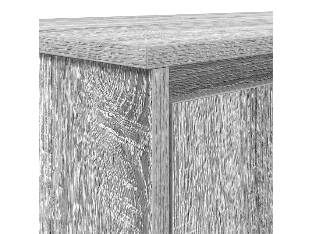 Bureau sonoma gris 120x42x76 cm bois d'ingénierie