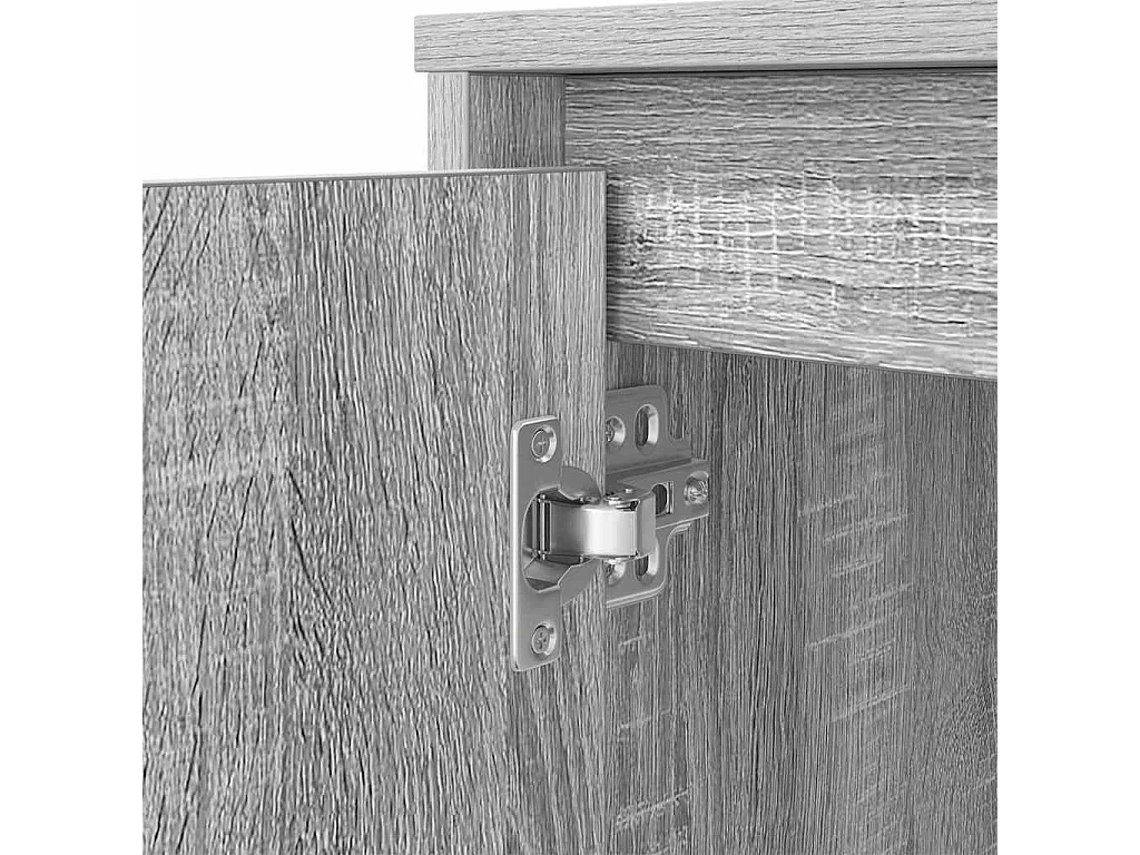 Bureau sonoma gris 120x42x76 cm bois d'ingénierie