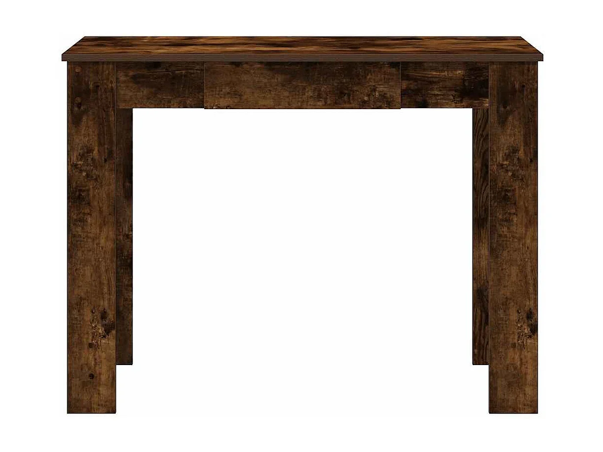 Bureau chêne fumé 100x45x75 cm bois d'ingénierie