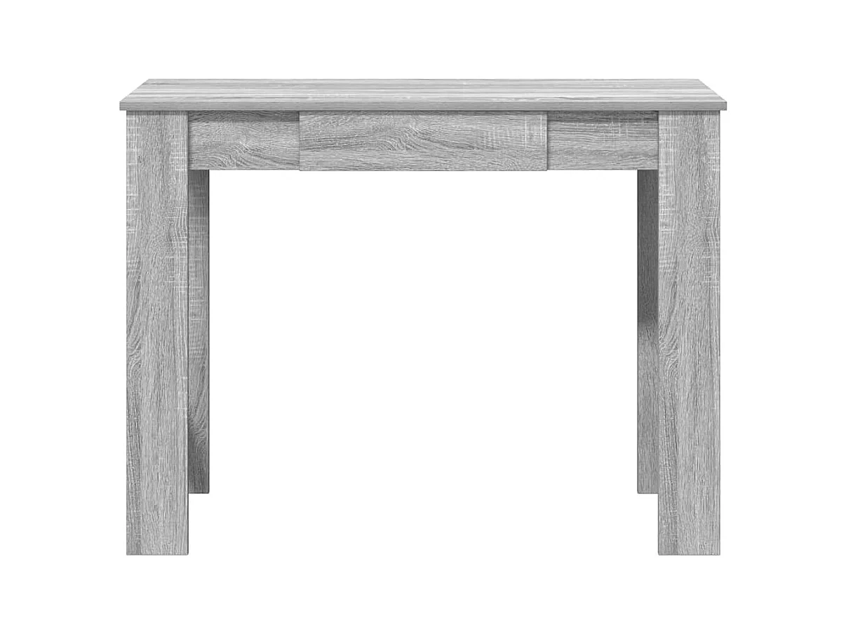 Escritorio de madera contrachapada gris sonoma 100x45x75 cm