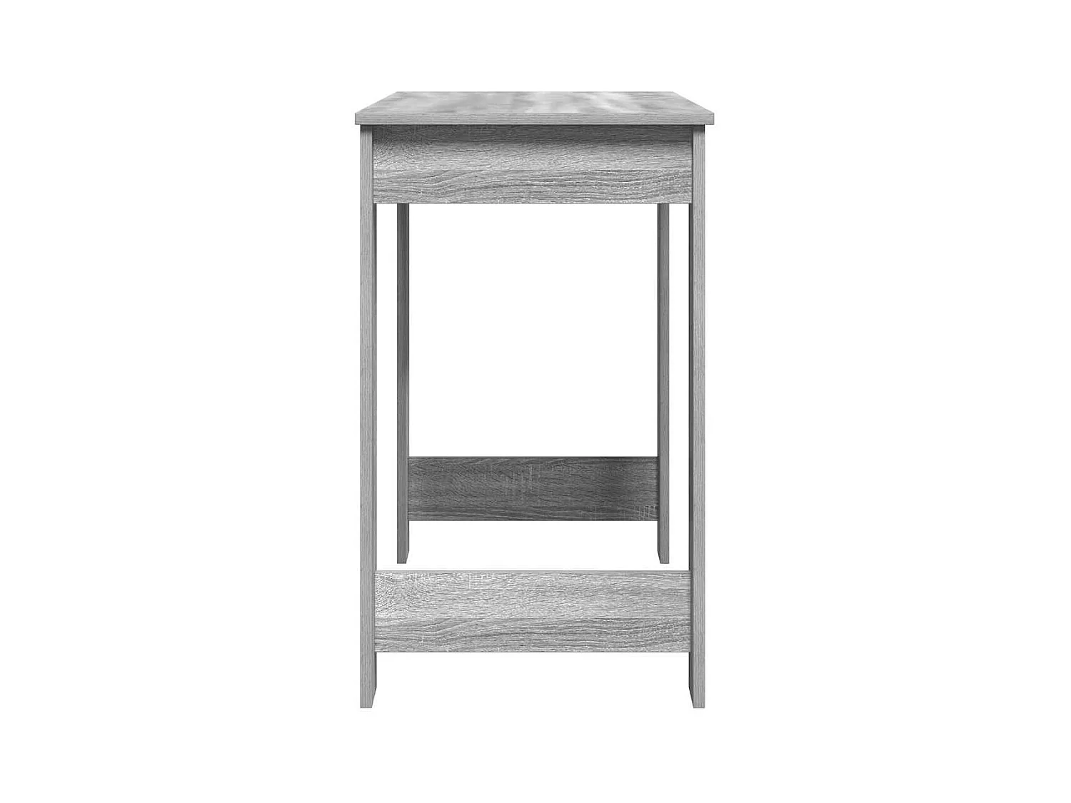 Bureau sonoma gris 100x45x75 cm bois d'ingénierie