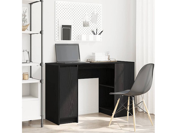 VidaXL Scrivania Nera 80x40x75 Cm In Legno Multistrato - Pratica E Decorativa Per Studio E Ufficio