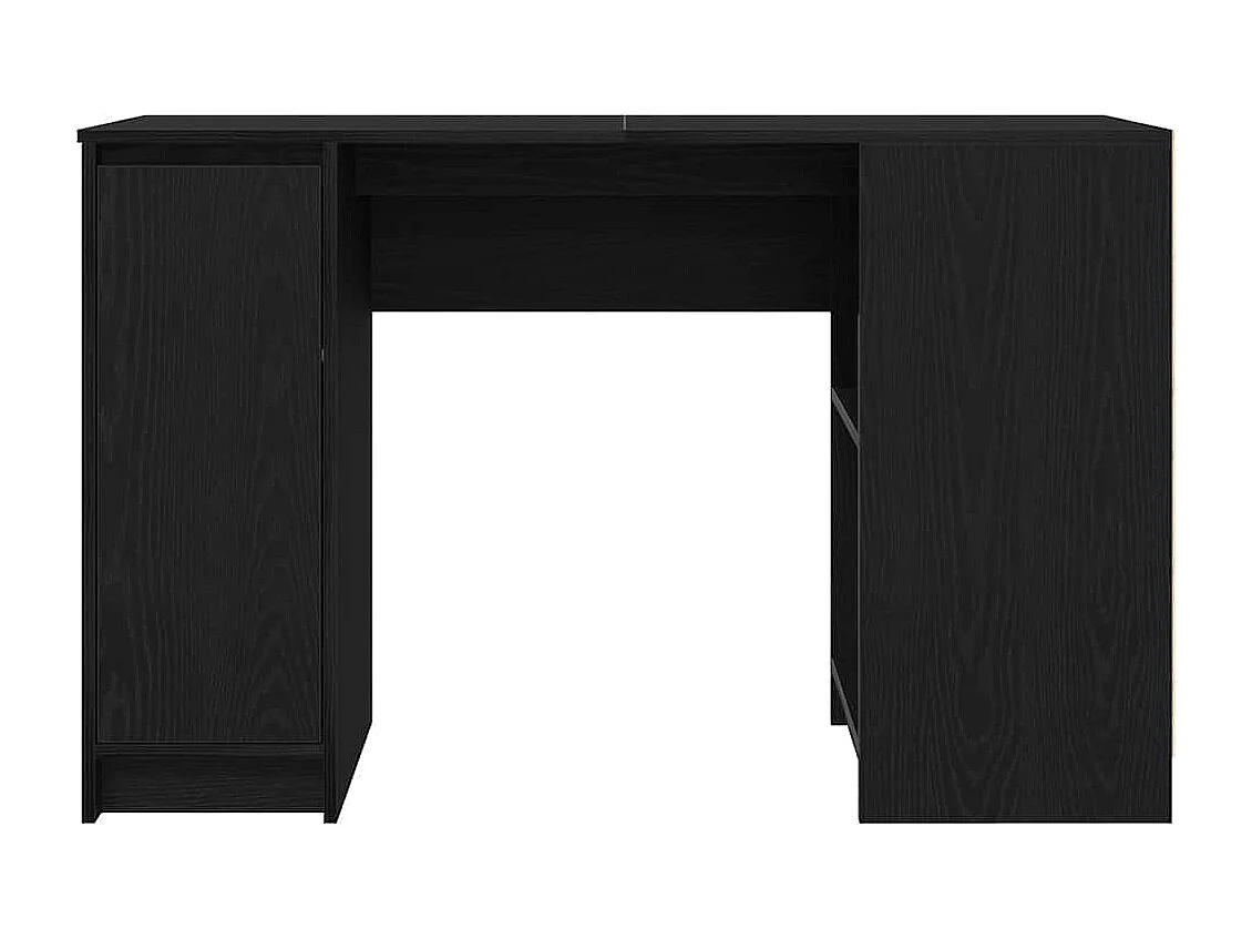 Bureau 120x42x76 cm spaanplaat zwart eikenkleurig