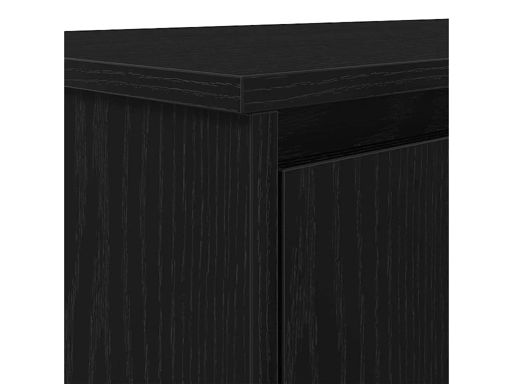 Bureau 120x42x76 cm spaanplaat zwart eikenkleurig