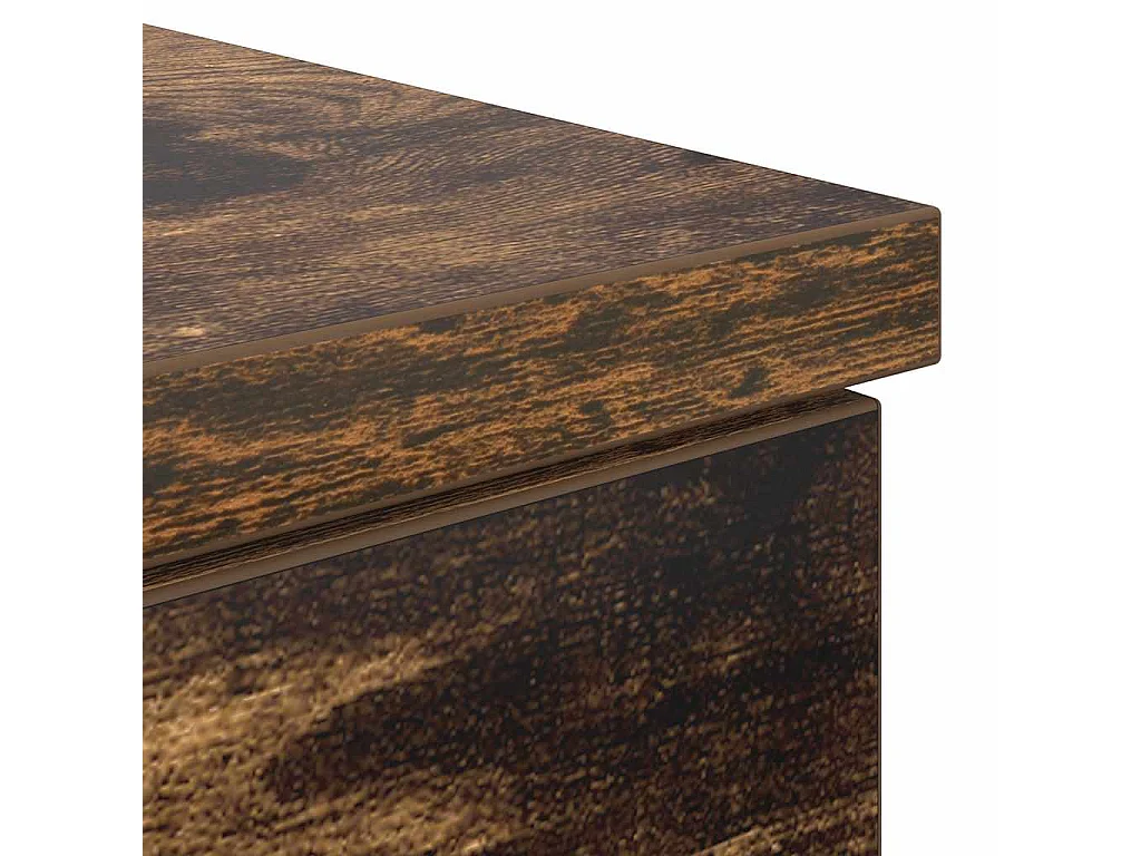 Bureau chêne fumé 86x49x76 cm bois d'ingénierie