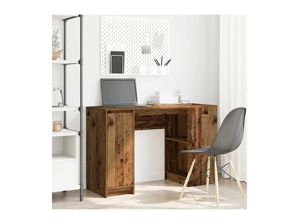 Bureau vieux bois 120x42x76 cm bois d'ingénierie