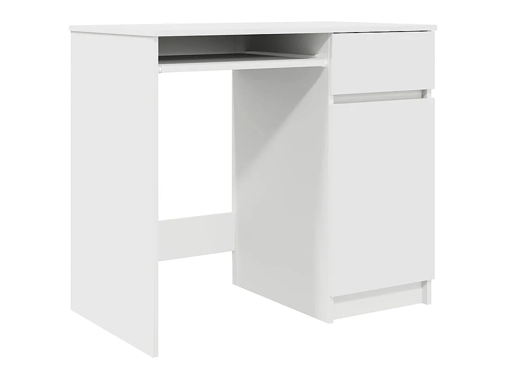 Schreibtisch Weiß 86x49x76 cm Holzwerkstoff