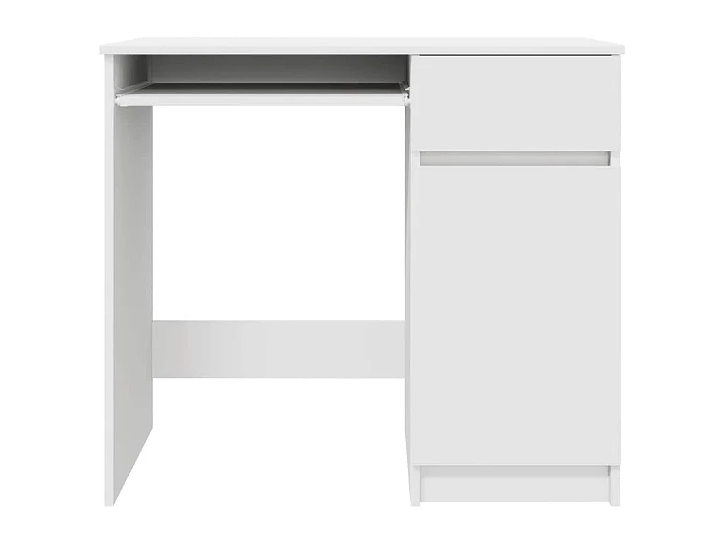 Schreibtisch Weiß 86x49x76 cm Holzwerkstoff