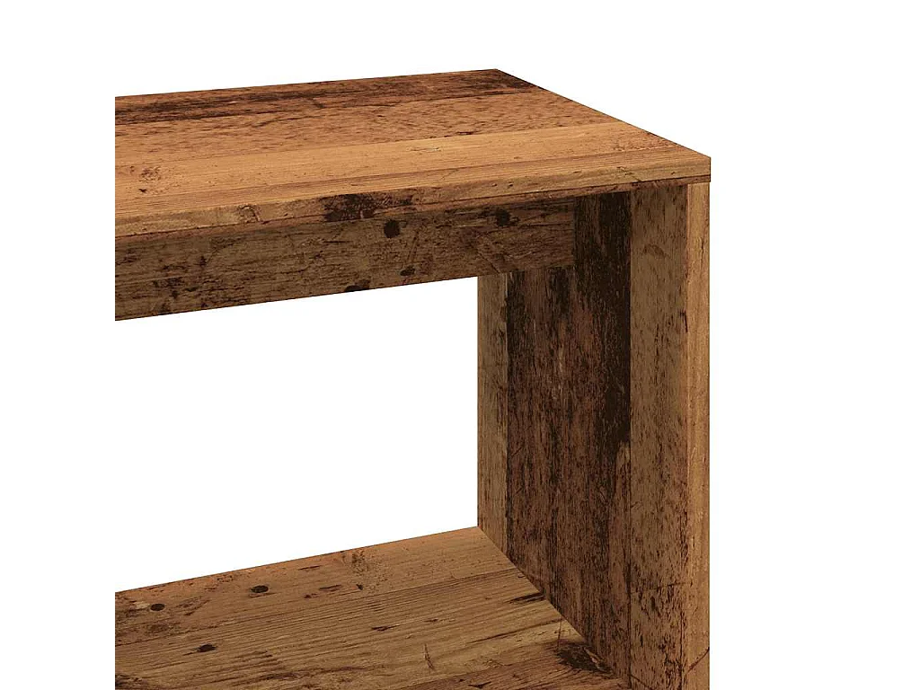Bureau d'angle vieux bois 200,5x50x76 cm bois d'ingénierie