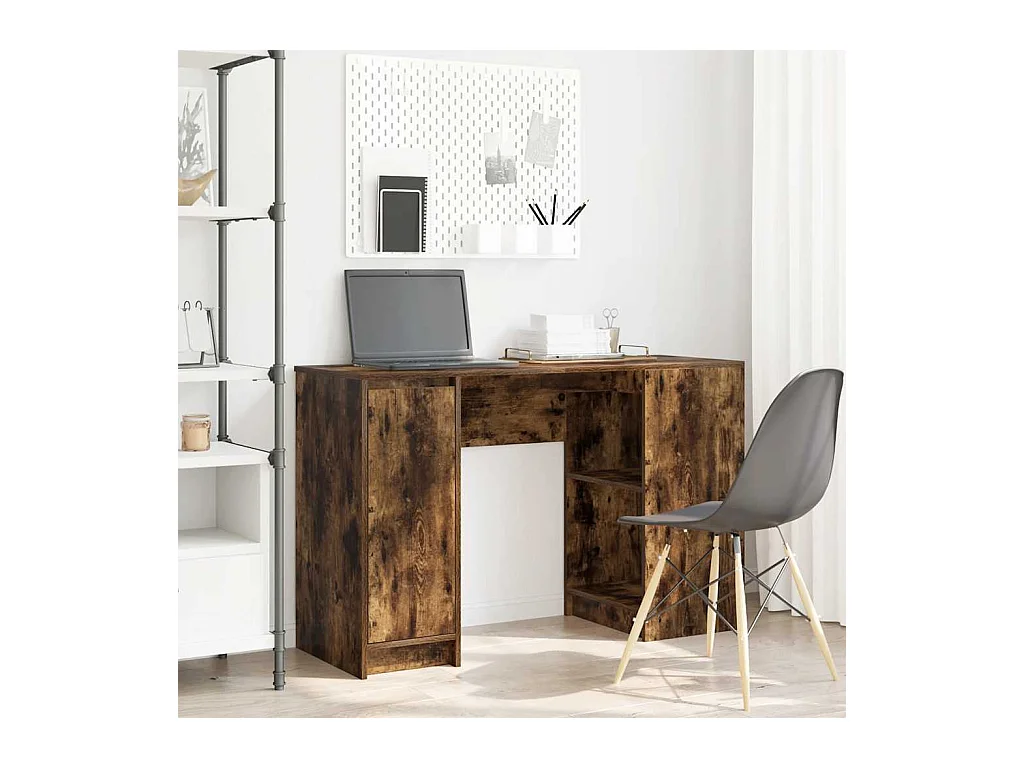 Schreibtisch Räuchereiche 120x42x76 cm Holzwerkstoff