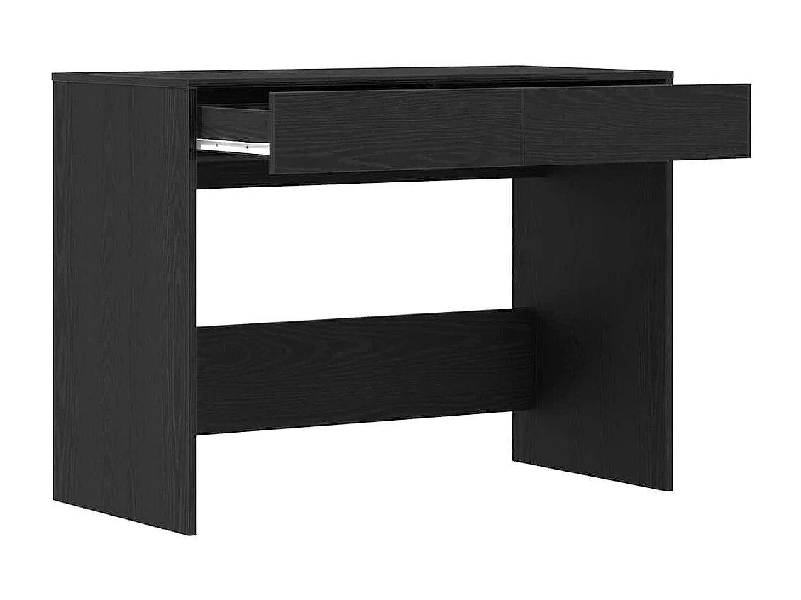 Scrivania Rovere Nero 101x50x76,5 cm in Legno Multistrato