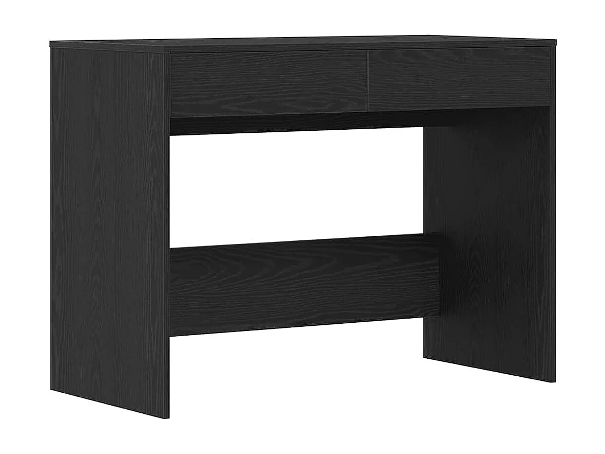 Bureau chêne noir 101x50x76,5 cm Bois d'ingénierie