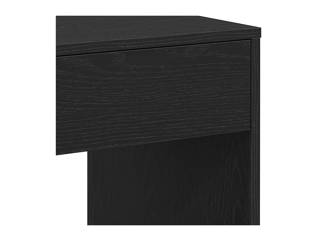 Bureau chêne noir 101x50x76,5 cm Bois d'ingénierie