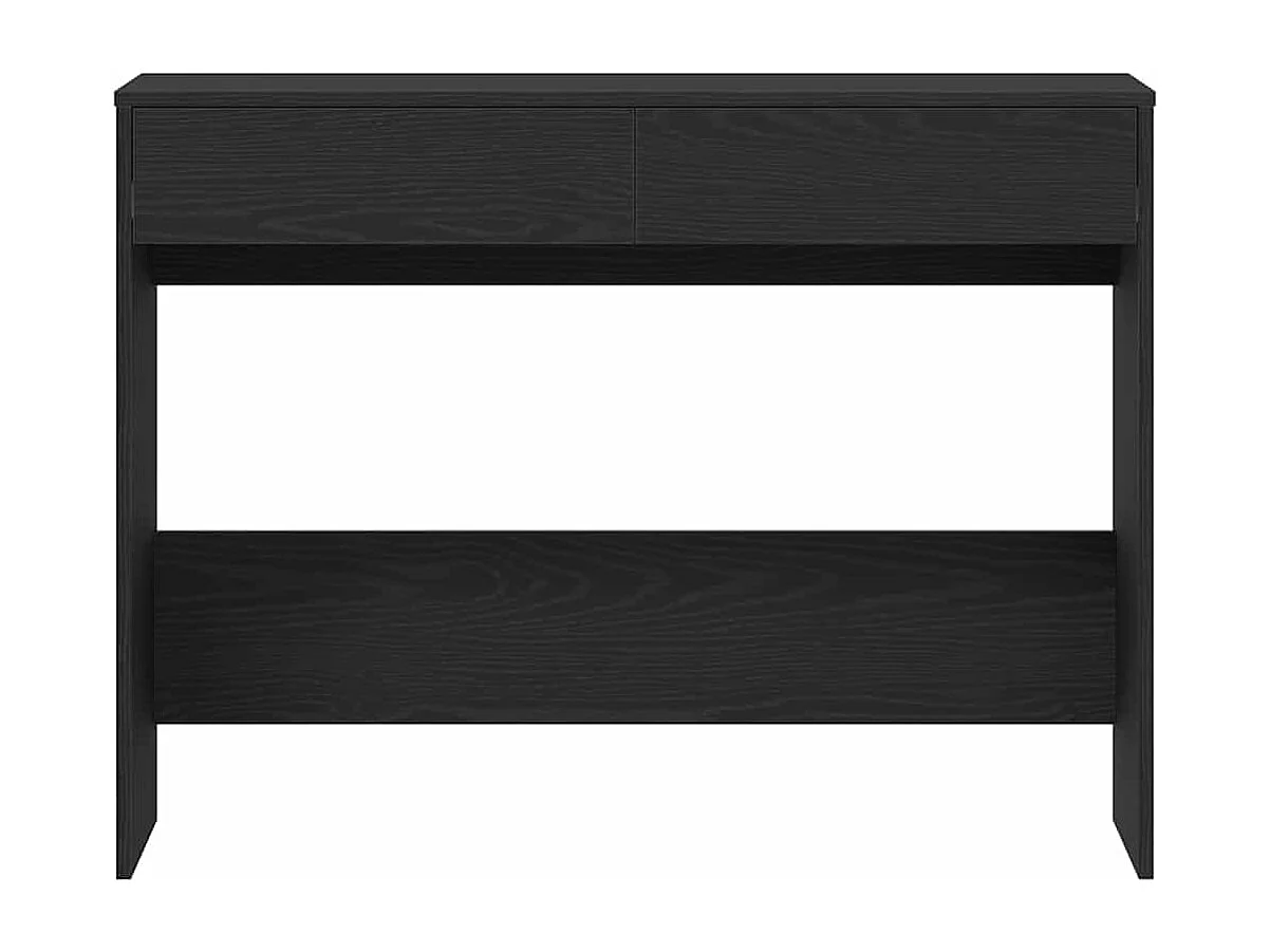 Bureau chêne noir 101x50x76,5 cm Bois d'ingénierie