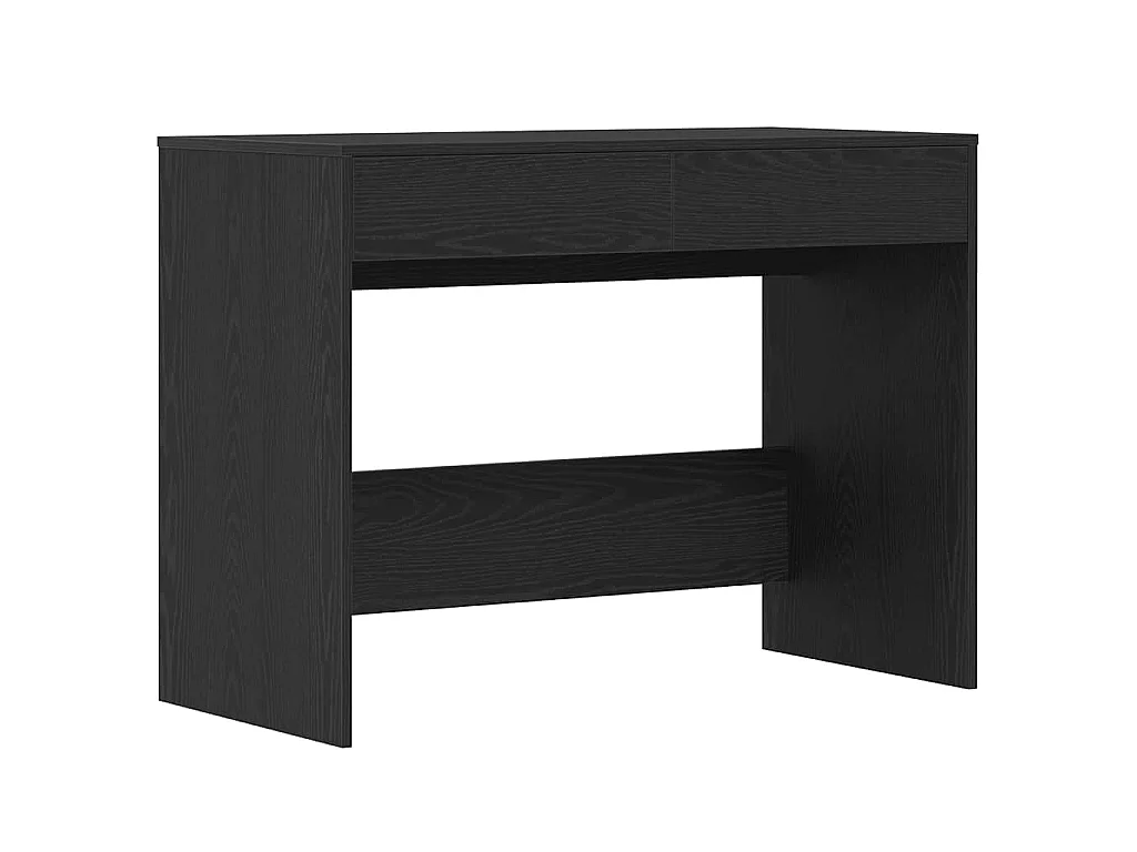 Bureau 101x50x76,5 cm spaanplaat zwart eikenkleurig