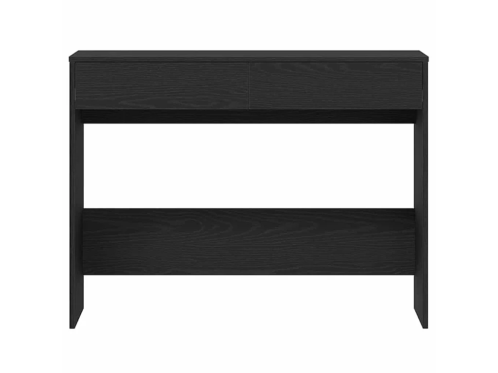 Bureau 101x50x76,5 cm spaanplaat zwart eikenkleurig