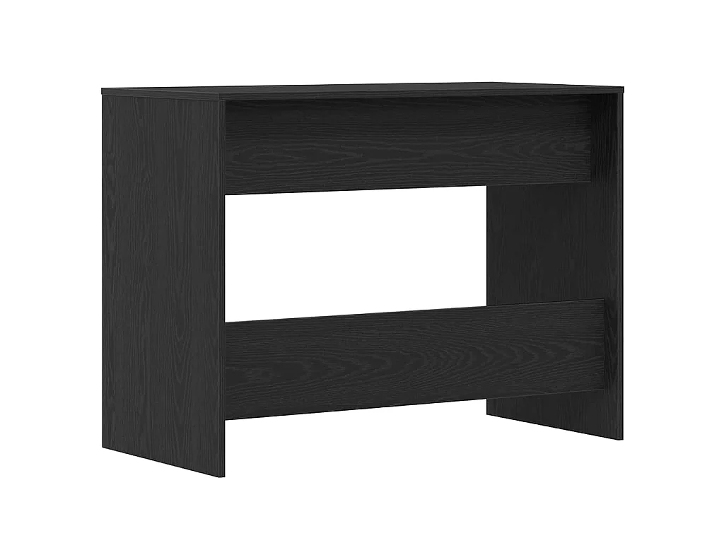 Bureau 101x50x76,5 cm spaanplaat zwart eikenkleurig