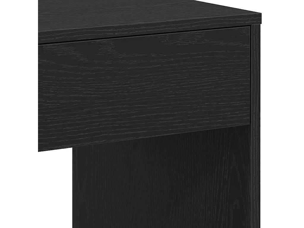 Bureau 101x50x76,5 cm spaanplaat zwart eikenkleurig