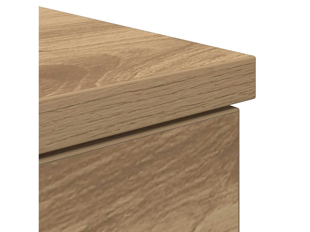 Bureau chêne artisanal 86x49x76 cm bois d'ingénierie