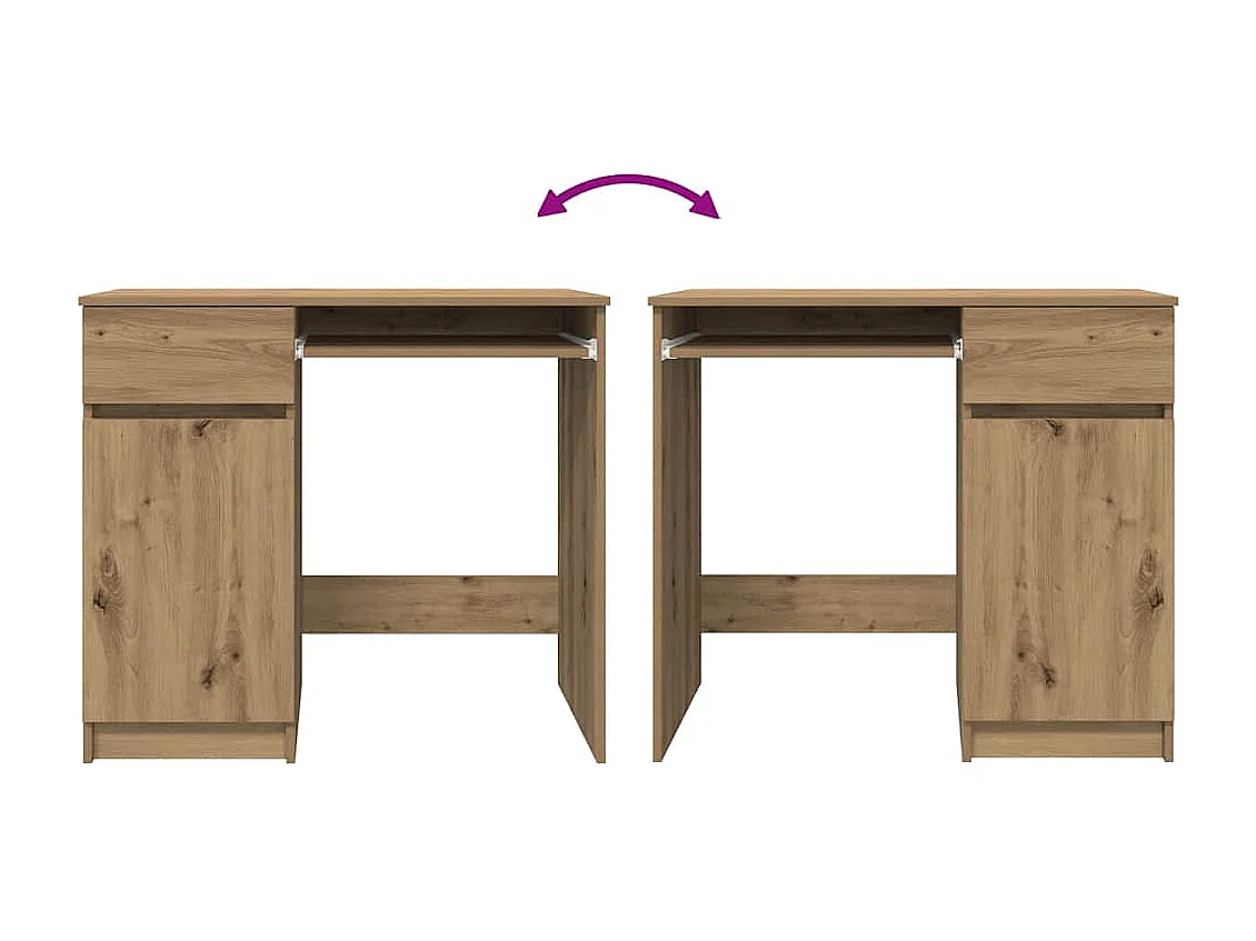 Schreibtisch Artisan-Eiche 86x49x76 cm Holzwerkstoff