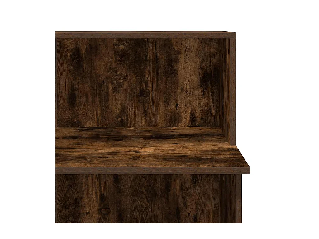 Bureau de réception chêne fumé 100x50x103,5cm bois d'ingénierie