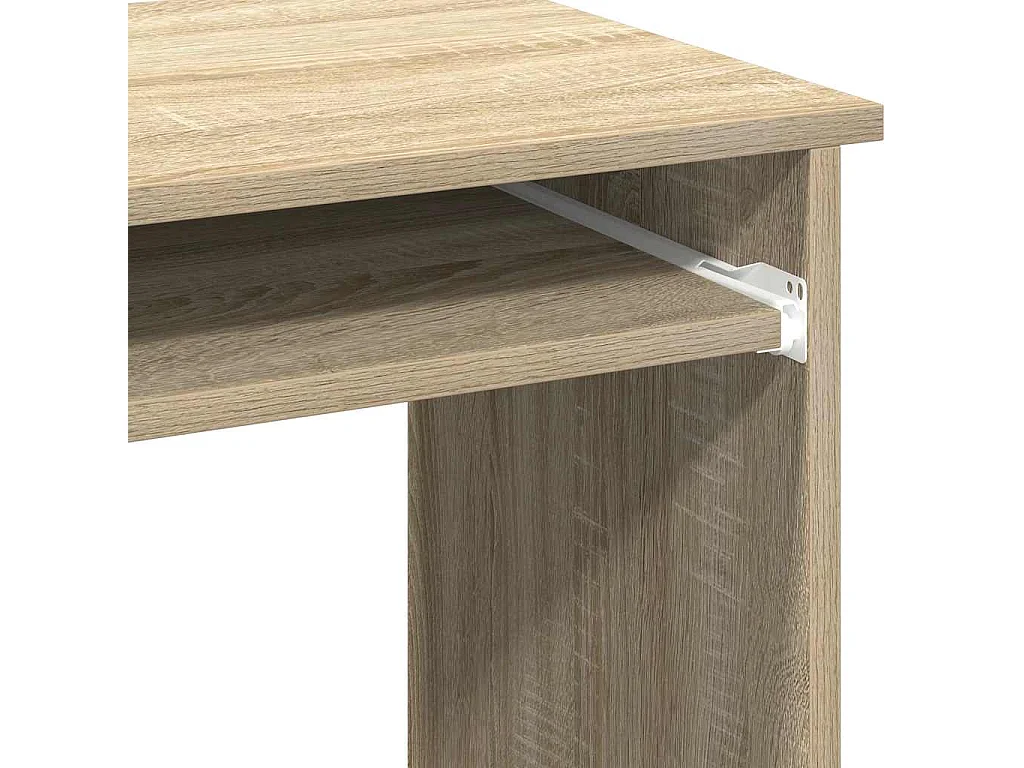 Bureau met schappen 84x40x78 cm bewerkt hout sonoma eikenkleur