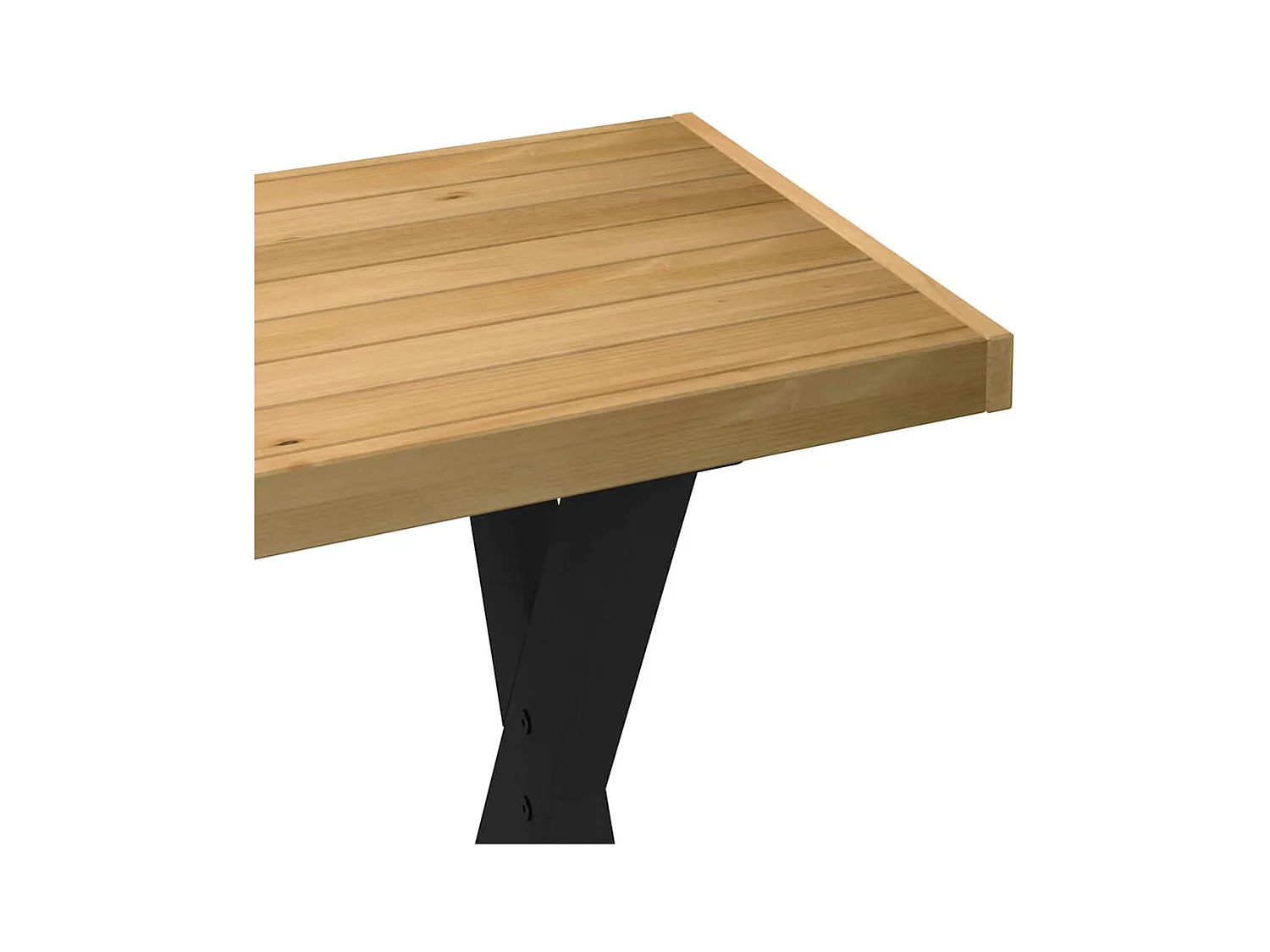 Scrivania NOAIN Gambe a Forma di X 120x50x75 cm Legno Massello