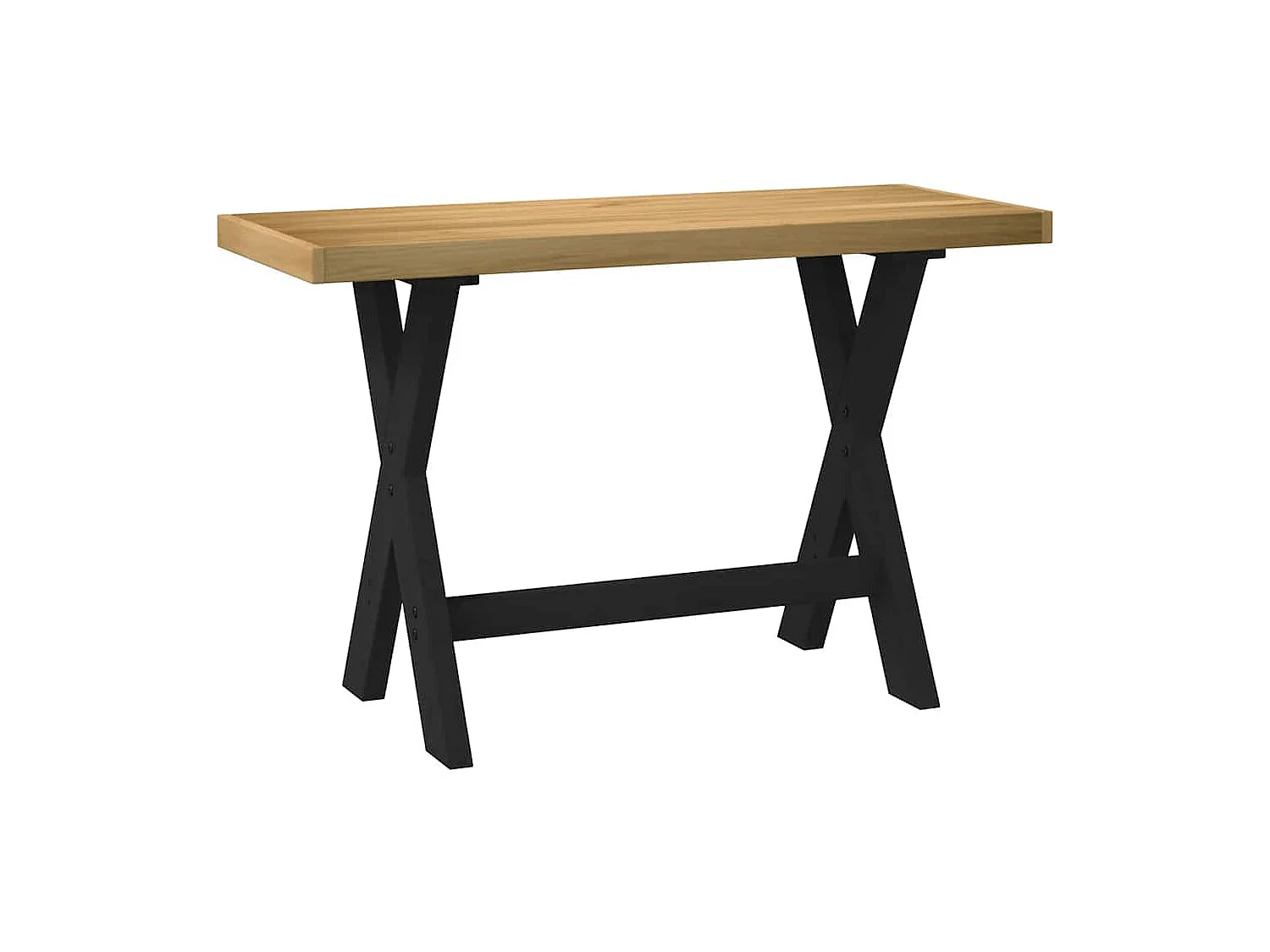 Bureau NOAIN pieds en forme de X 120x50x75 cm bois massif pin